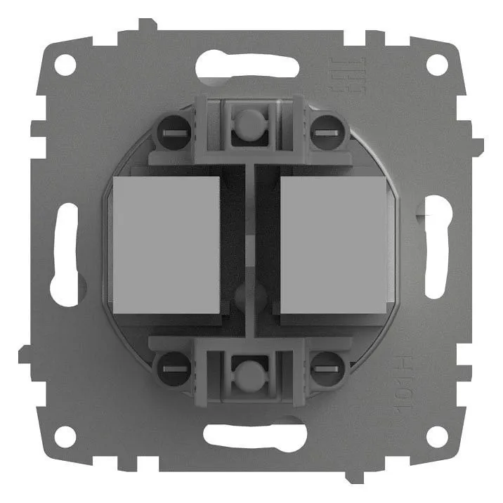 Розетка двойная RJ-12 и Ethernet RJ-45, без рамки Elbi Eleсtriс Zena Vega 609-015600-249