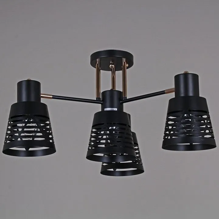Потолочная люстра Reluce 6074 06074-3.3-04 BK+FG