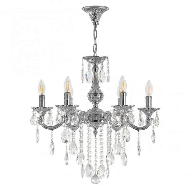 Подвесная люстра Bohemia Ivele Crystal AL7801 AL78101/6/175 B Ni