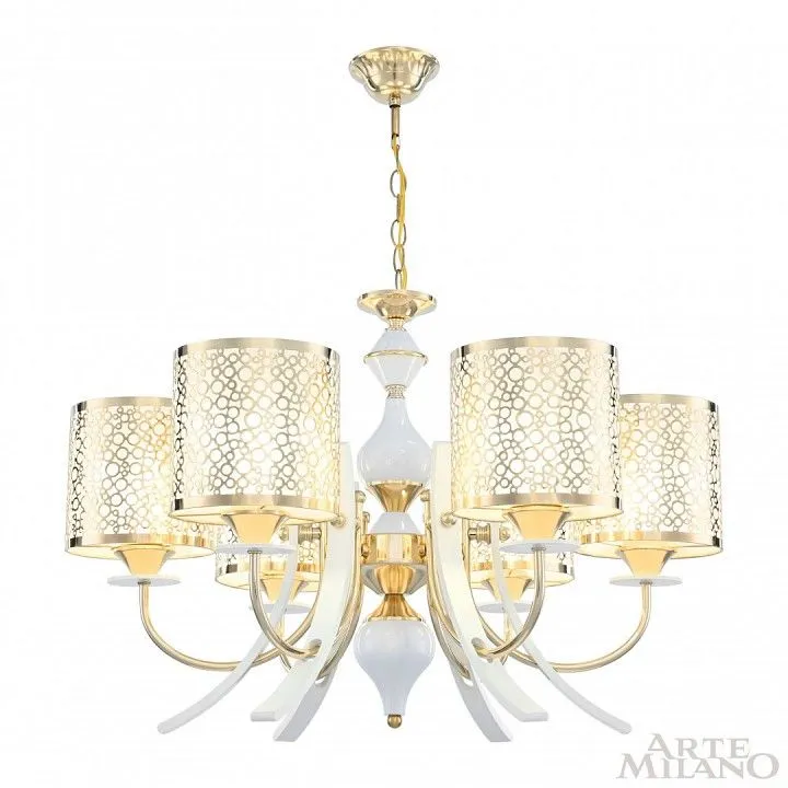 Подвесная люстра Arte Milano Florentia-6067 306067/6 Wh/Gd