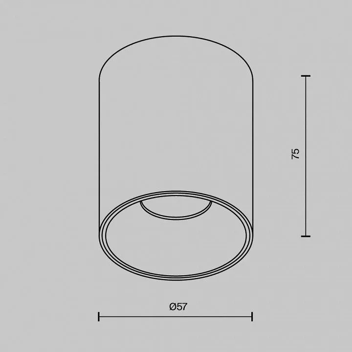 Накладной светильник Maytoni Technical Альфа C064CL-8W2.7K-RD-WB