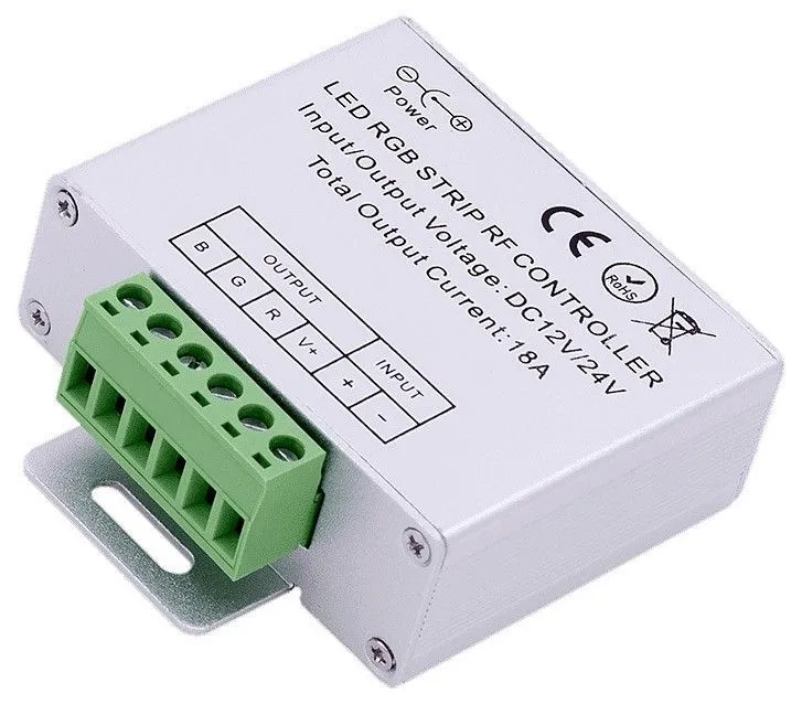 Контроллер-регулятор цвета RGB с пультом ДУ SWG RF RGB RF-RGB-S5-18A