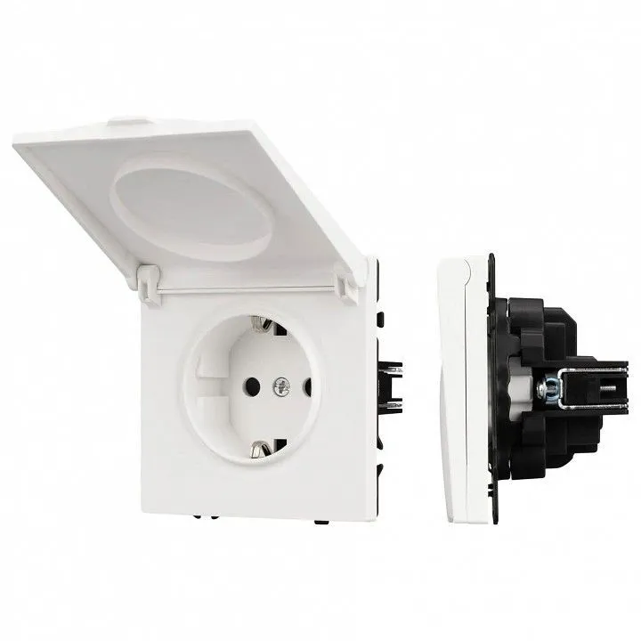 Розетка влагозащищенная с заземлением с крышкой, без рамки Arlight SCT 054280