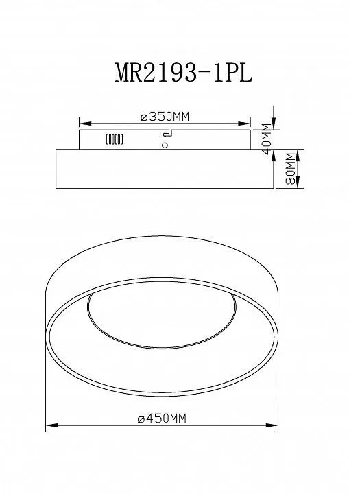Накладной светильник MyFar Shannon MR2193-1PL Накладной светильник MyFar Shannon MR2193-1PL