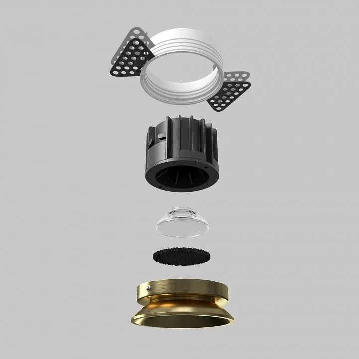 Встраиваемый светильник Maytoni Technical Раунд DL058-12W3K-TRS-BS