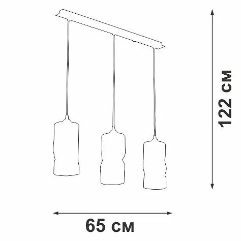 Подвесной светильник Vitaluce V4853 V4853-1/3S