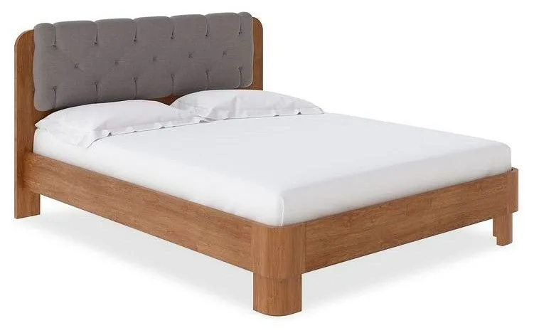 Кровать полутораспальная Орматек Wood Home 1 140-200 Кровать Wood Home 1 Антик (сосна) с брашированием/Лама Светло-серый Кровать полутораспальная Орматек Wood Home 1 140-200 Кровать Wood Home 1 Антик (сосна) с брашированием/Лама Светло-серый