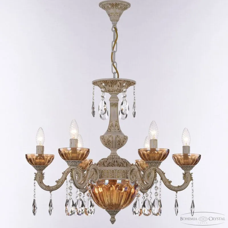 Подвесная люстра Bohemia Ivele Crystal AL7901 AL79101P/6/175 A WMG P Shampan/M-1H