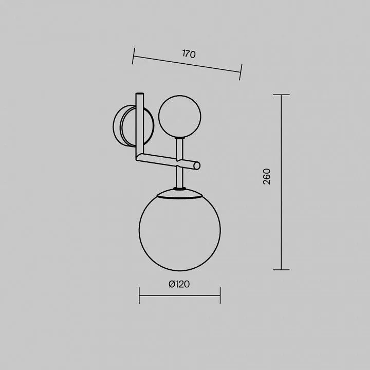Бра Maytoni Музео MOD436WL-01BS