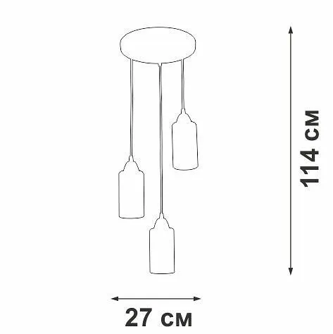 Подвесной светильник Vitaluce V3787 V3787-0/3S