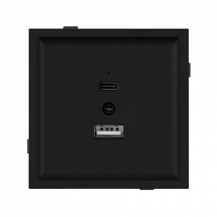 Розетка 2хUSB type A и C без рамки Arlight SCT-TENDO 054536