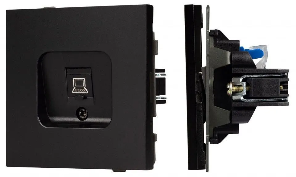 Розетка Ethernet RJ-45 и со шторками, без рамки Arlight SCT-TENDO 054104