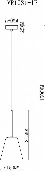 Подвесной светильник MyFar Stiven MR1031-1P Подвесной светильник MyFar Stiven MR1031-1P