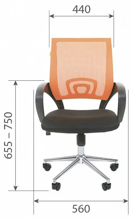 Кресло компьютерное Chairman 696 хром 00-07077469, 7077469 Кресло компьютерное Chairman 696 хром 00-07077469, 7077469