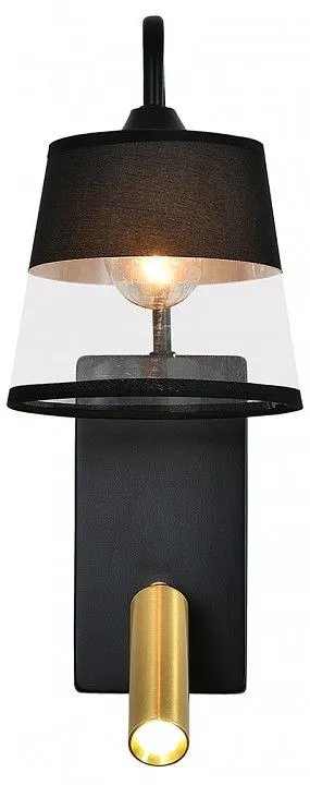 Бра с подсветкой Escada 598 598/1A Black/Brass