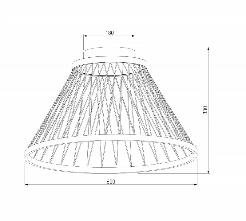 Накладной светильник Eurosvet Cesta 40019/1 LED коричневый