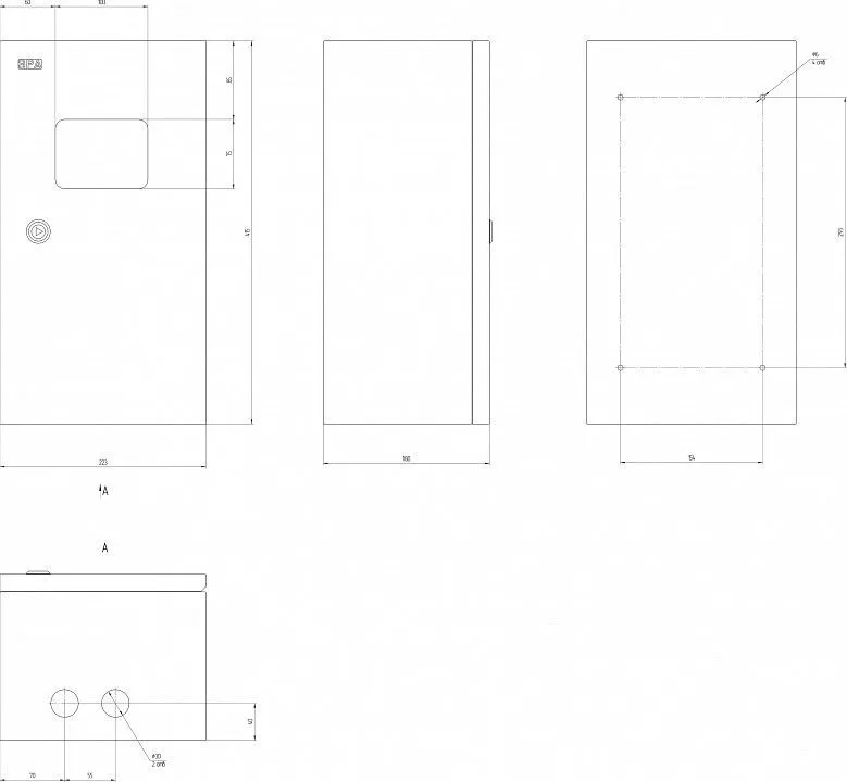 Электрический щиток накладной Эра  NO_SIMPLE_STM_SHMPg(okno)-01_IP54