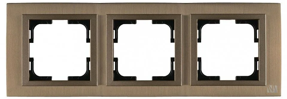 Рамка на 3 поста Mono Electric Style Aluminium 107-810000-162