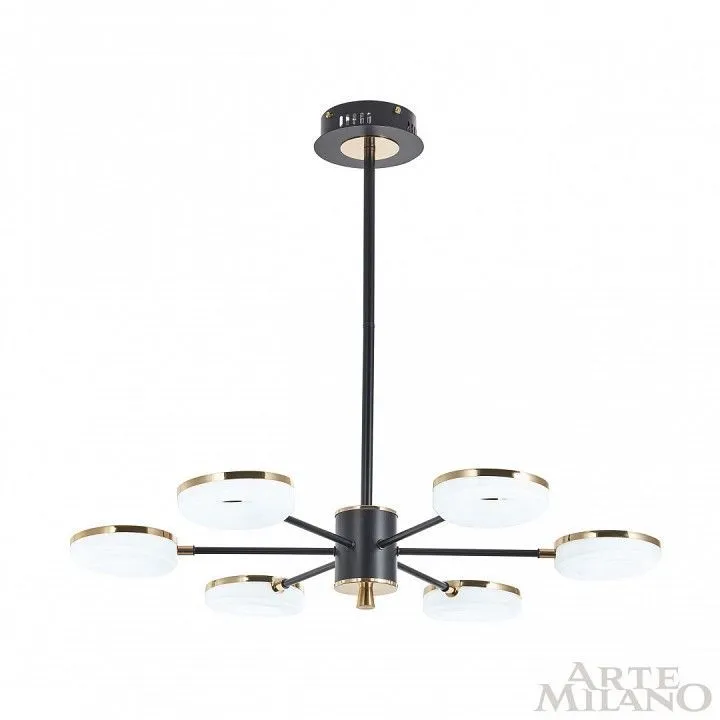 Люстра на штанге Arte Milano Ferrara-72999 277499/6 BK/GD