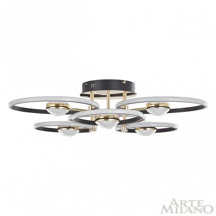 Потолочная люстра Arte Milano Ferrara-76140 276140/6+6 BK/GD