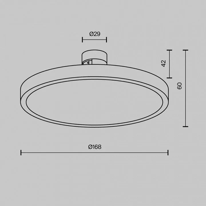 Накладной светильник Maytoni Technical Плато TR153-1-10W3K-PT