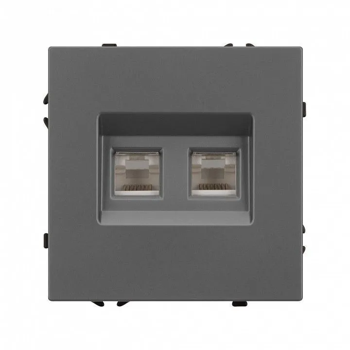Розетка двойная Ethernet RJ-45 без рамки Arlight NOBE 054315(1)