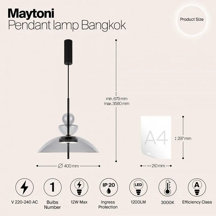 Подвесной светильник Maytoni Бангкок MOD185PL-L11B3K3