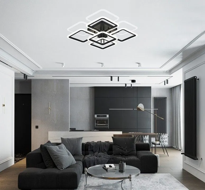 Потолочная люстра Natali Kovaltseva SPEKTR HIGH-TECH LED LAMPS 82022 BLACK