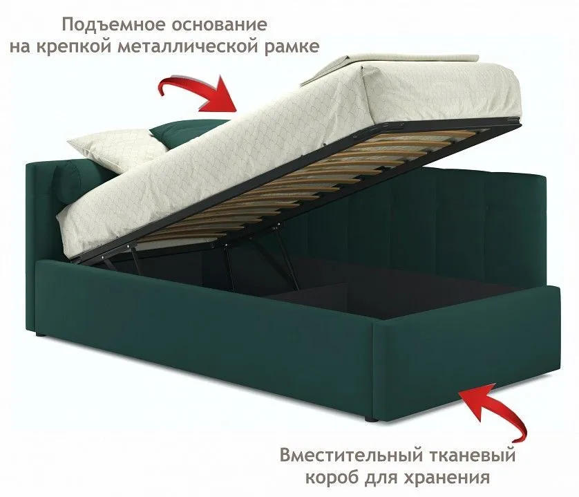 Кровать односпальная Bonna 2000x900 с ПМ