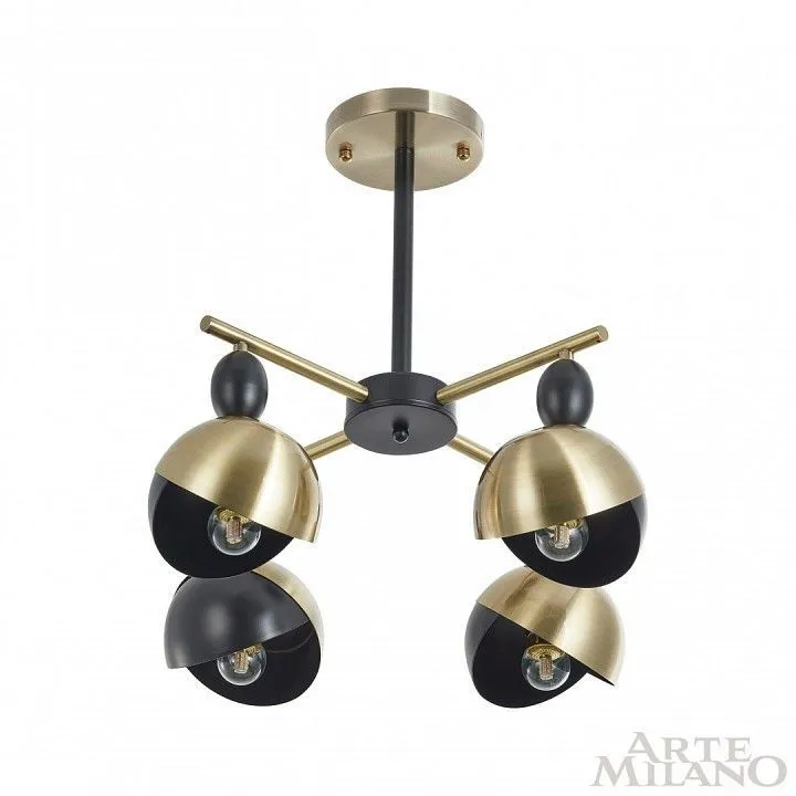 Люстра на штанге Arte Milano Neapolis-71307 271307/4 BK/GD Люстра на штанге Arte Milano Neapolis-71307 271307/4 BK/GD