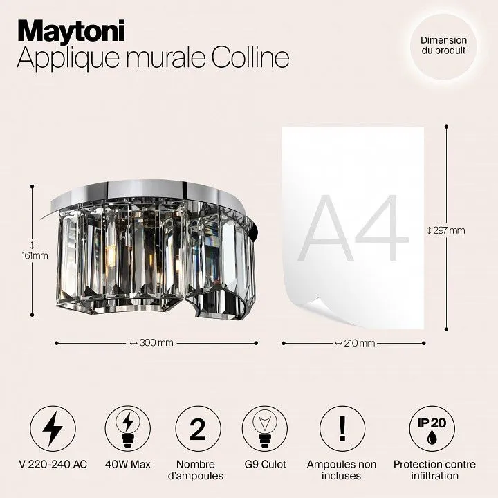 Бра Maytoni Холмы MOD083WL-02CH