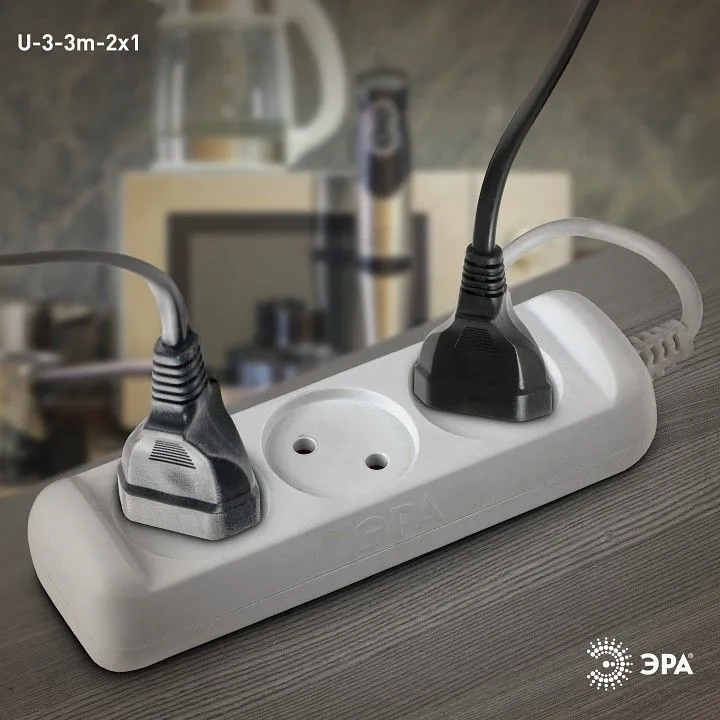 Удлинитель Эра  U-3-3m-2x1