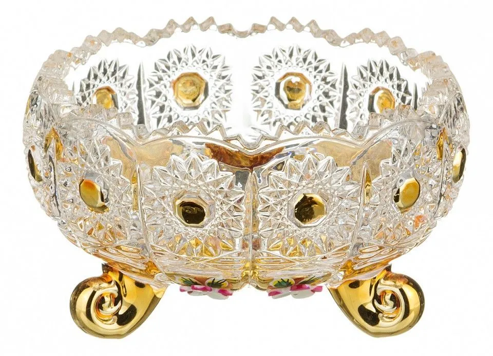 Чаша декоративная (11х7 см) Gold Glass 195-100