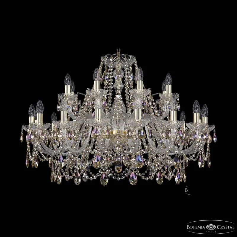 Подвесная люстра Bohemia Ivele Crystal 1411 1411/16+8/360 G R801