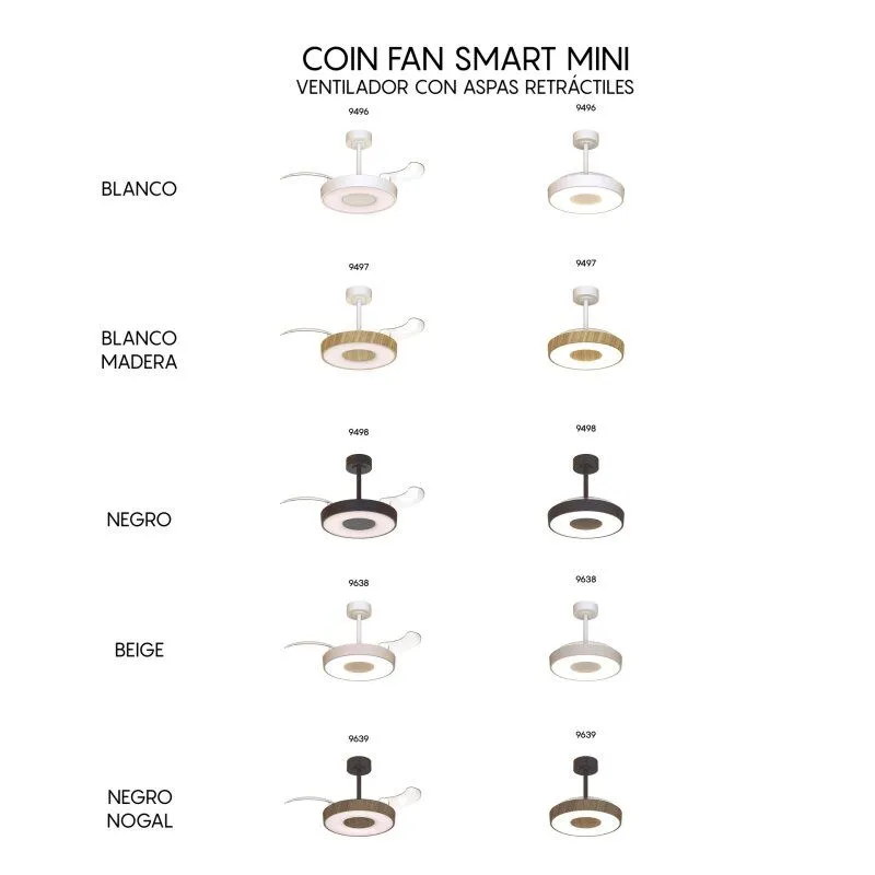 Светильник с вентилятором Mantra COIN FAN 9498