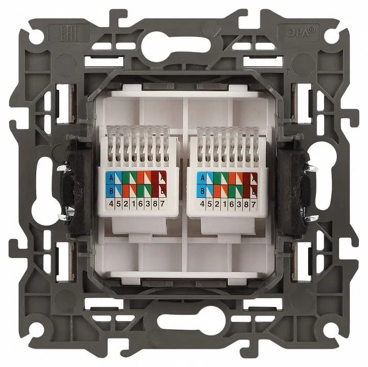 Розетка Ethernet RJ-45 без рамки Эра Эра Elegance 14-3108-04