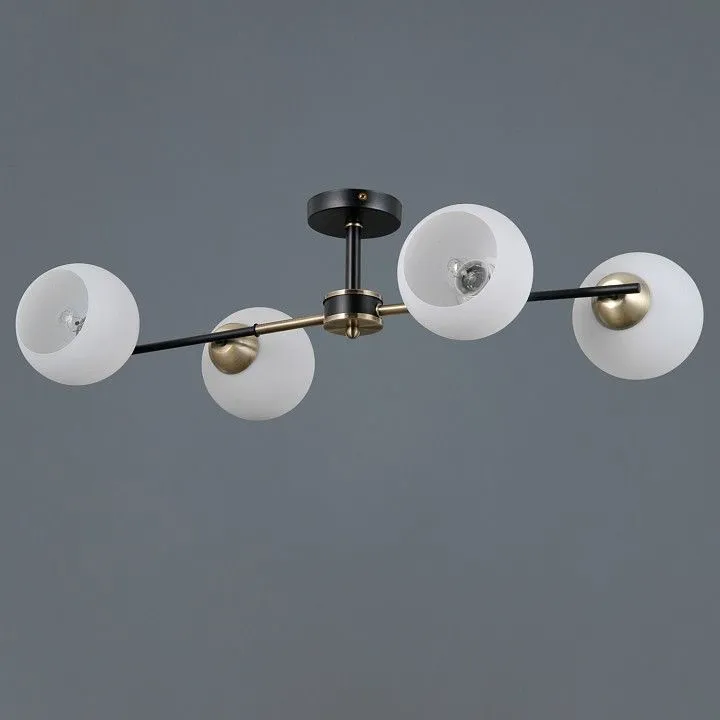 Люстра на штанге ILLUMICO LIBRA IL0469-4CSQ-24 BK AB LIBRA
