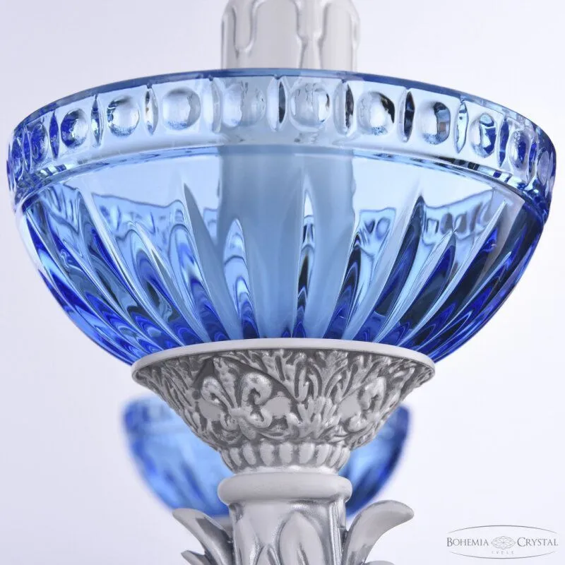 Подвесная люстра Bohemia Ivele Crystal AL7901 AL79101P/8/250 WMN P Aquamarine/M-1G