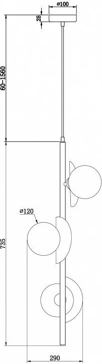 Подвесная люстра Freya Сепия FR5391PL-03CFL