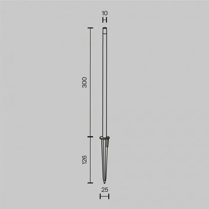 Наземный высокий светильник Maytoni Outdoor Копье O441FL-L1GF3K