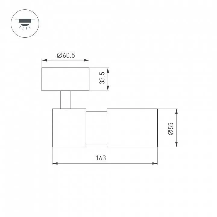 Спот Arlight SP-ARTEMIS-SURFACE-FLAP-R55-12W 051787