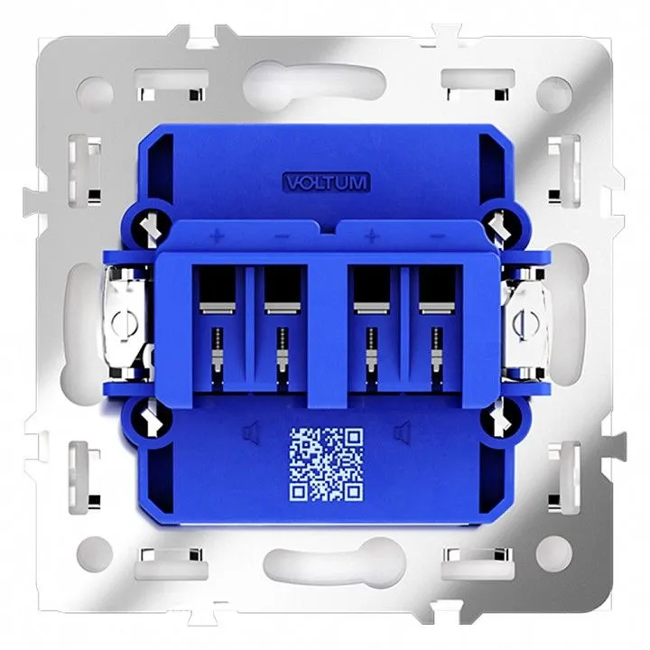 Розетка акустическая без рамки Voltum S70 VLS060303