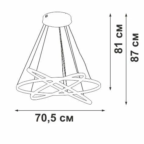 Подвесной светильник Vitaluce V2516DT V2516DT-8/3S