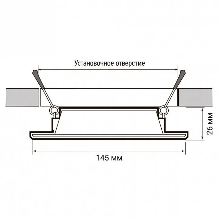Встраиваемый светильник Jazzway  PLED DL7 12w 4000K WH IP54