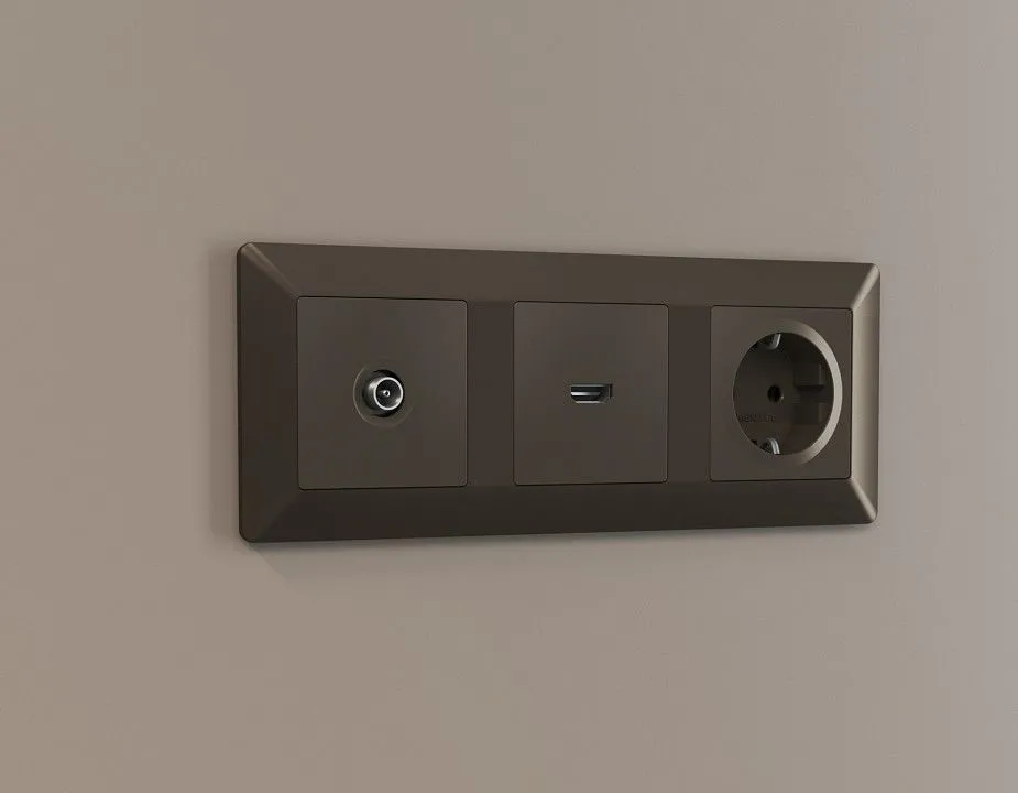 Рамка на 3 поста Ambrella Volt ALFA AF110633