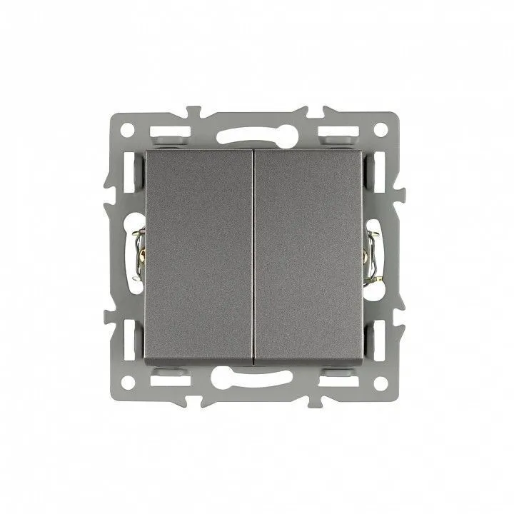 Выключатель двухклавишный без рамки Arlight SWT 043726