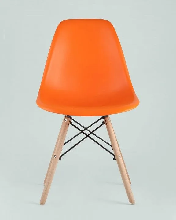 Набор из 4 стульев Stool Group Eames 8056PP ORANGE X4, УТ000005349 Набор из 4 стульев Stool Group Eames 8056PP ORANGE X4, УТ000005349