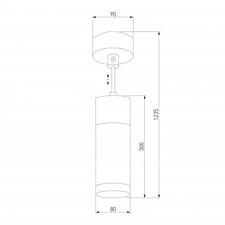 Подвесной светильник Eurosvet Double Topper 50135/1 LED хром/черный