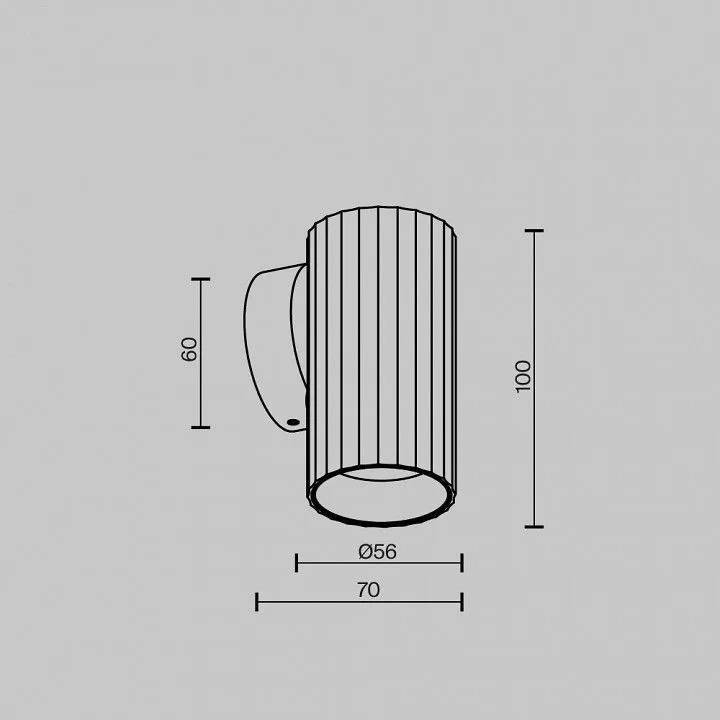 Бра Maytoni Technical Калипсо C106WL-01-GU10-W