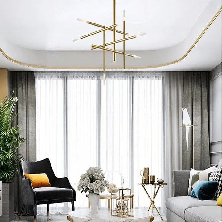 Люстра на штанге Imperiumloft Traverse Gold TRAVERSE01